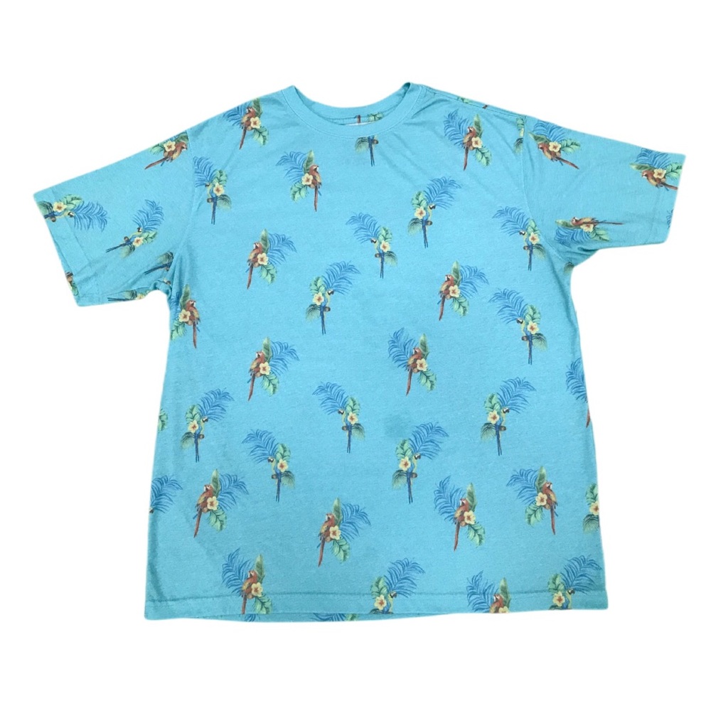 Caribbean super soft tee - Tropical parrot print - Men